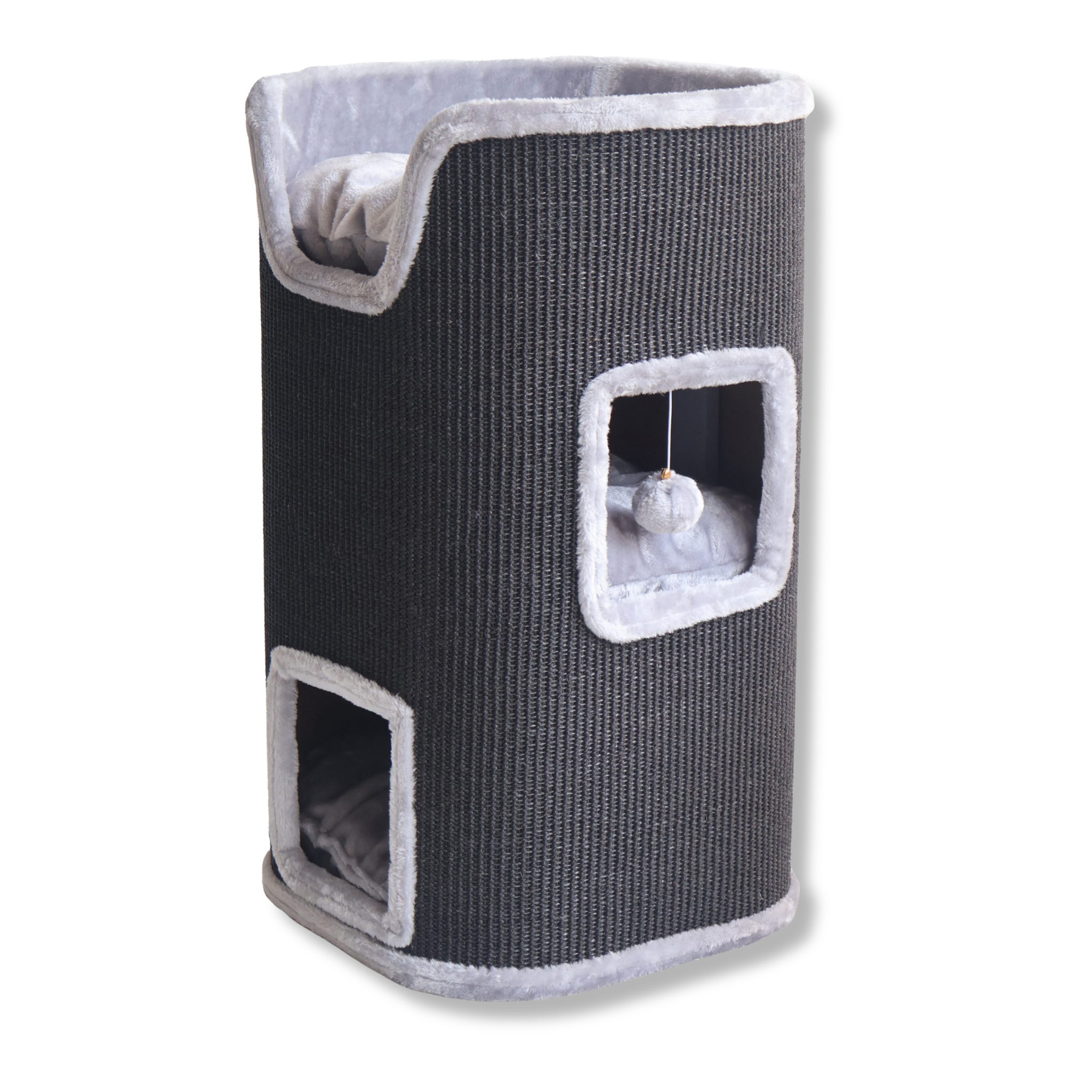 Boon krabmeubel sisal 2-gaats zwart/grijs 75 cm