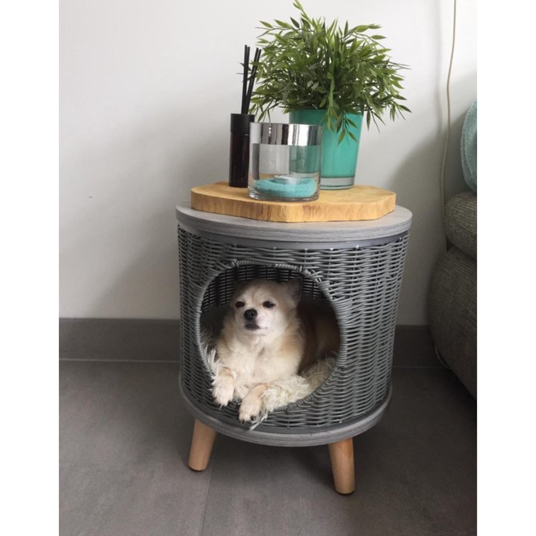 Hocker Kattenmand Rondo - Grijs