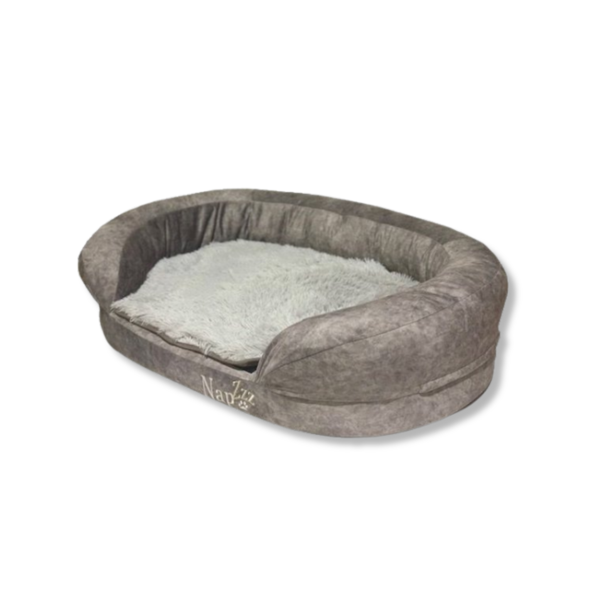 NapZZZ hondenmand in het grijs, orthopedische mand