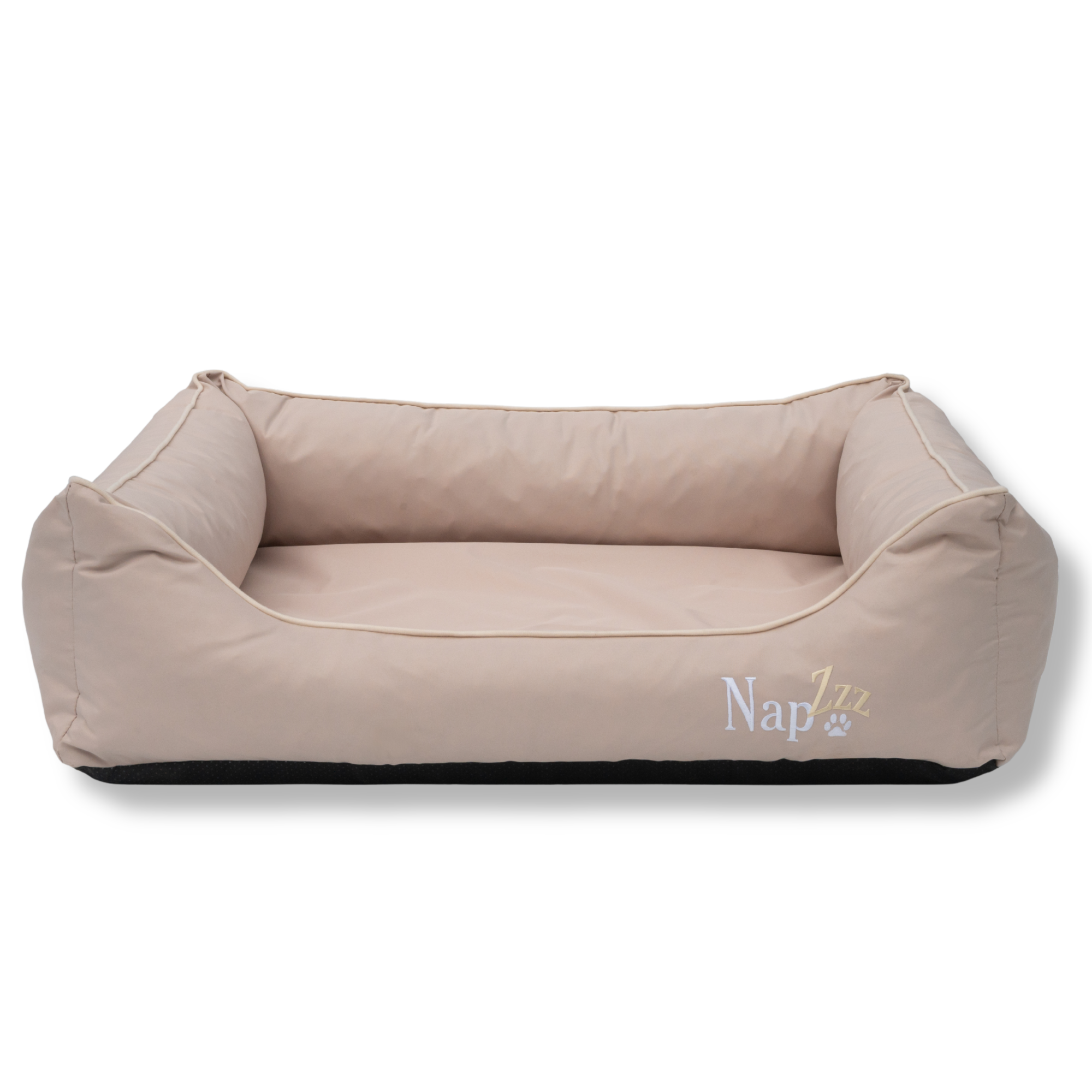 NapZZZ divan gemaakt van oxford materiaal, hondenmand in de kleur beige, stevig, kan gewassen worden 