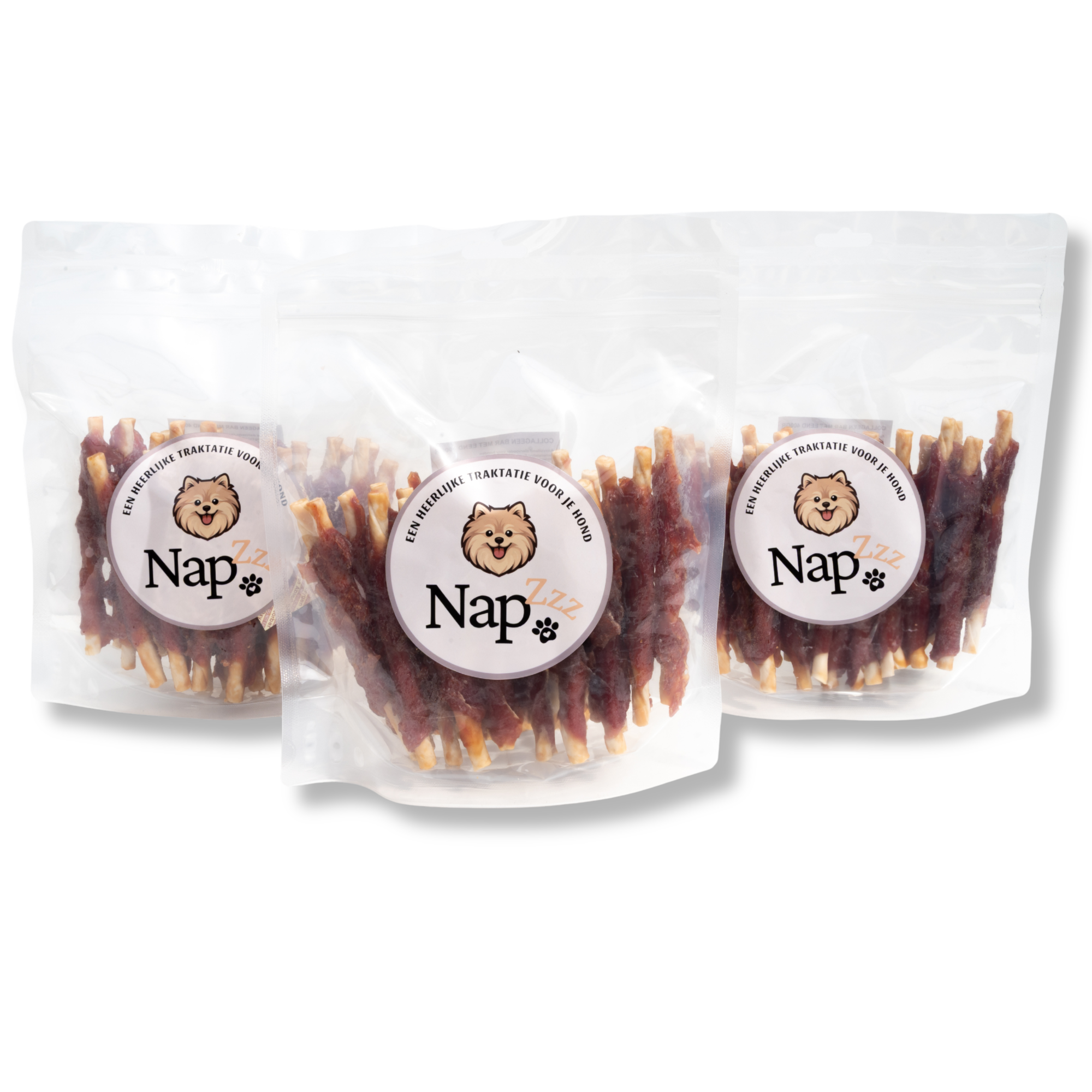 De Napzzz Collageen bar met eend is een hoogwaardige hondensnack, geschikt voor alle honden vanaf 4 maanden. Deze bar bevat maar liefst 71,3% Eend en is verrijkt met 22% collageen, wat bijdraagt aan de ondersteuning van gewrichten, huid en vacht. 