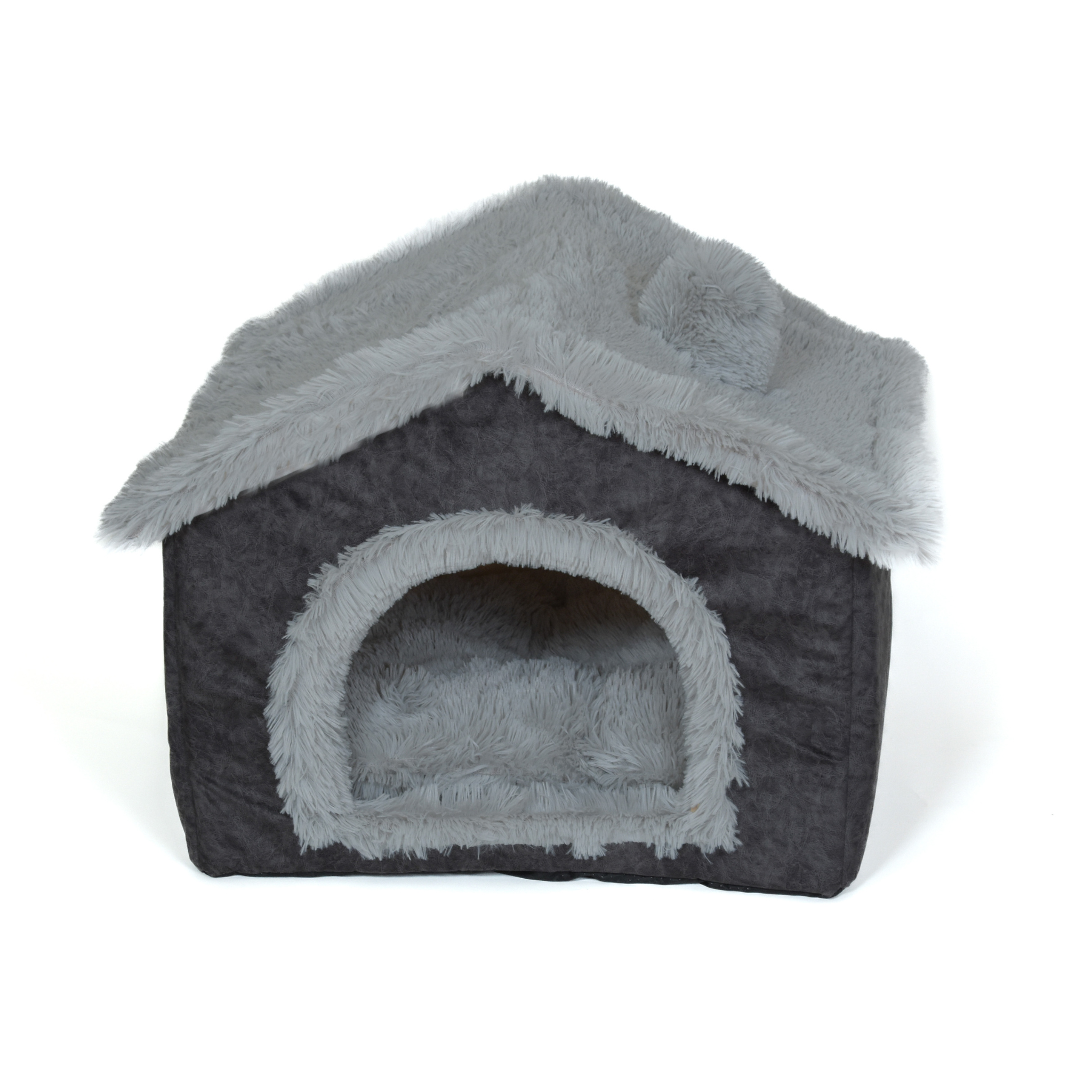  Leuk knus huisje voor je kat of hond. Voorzien van omkeerbaar ligkussen. Opvouwbaar huisje en biedt een comfortabel en knus ligplek voor je huisdier.