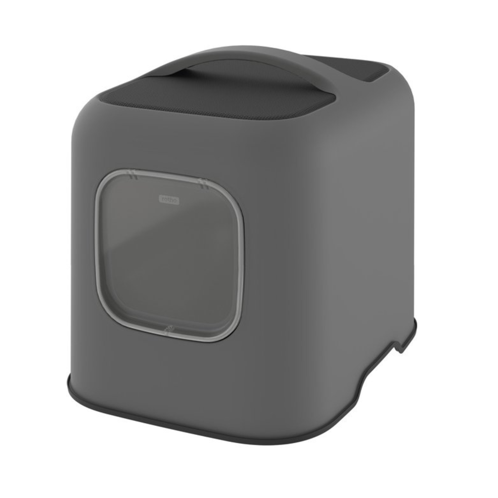 Biala Kattentoilet Antraciet Vooraanzicht – Moderne Kattenbak