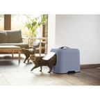 Biala Kattentoilet Hemelsblauw Sfeerfoto – Moderne Kattenbak in Fris Licht Interieur