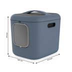 Biala XL Kattentoilet Hemelsblauw – Afmetingen 49x61 cm – Geschikt voor Meerdere Katten