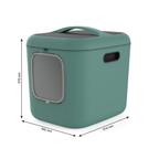 Biala XL Kattenbak Mosgroen Afmetingen 49x61cm – Ideaal Kattentoilet voor Ruimte en Comfort