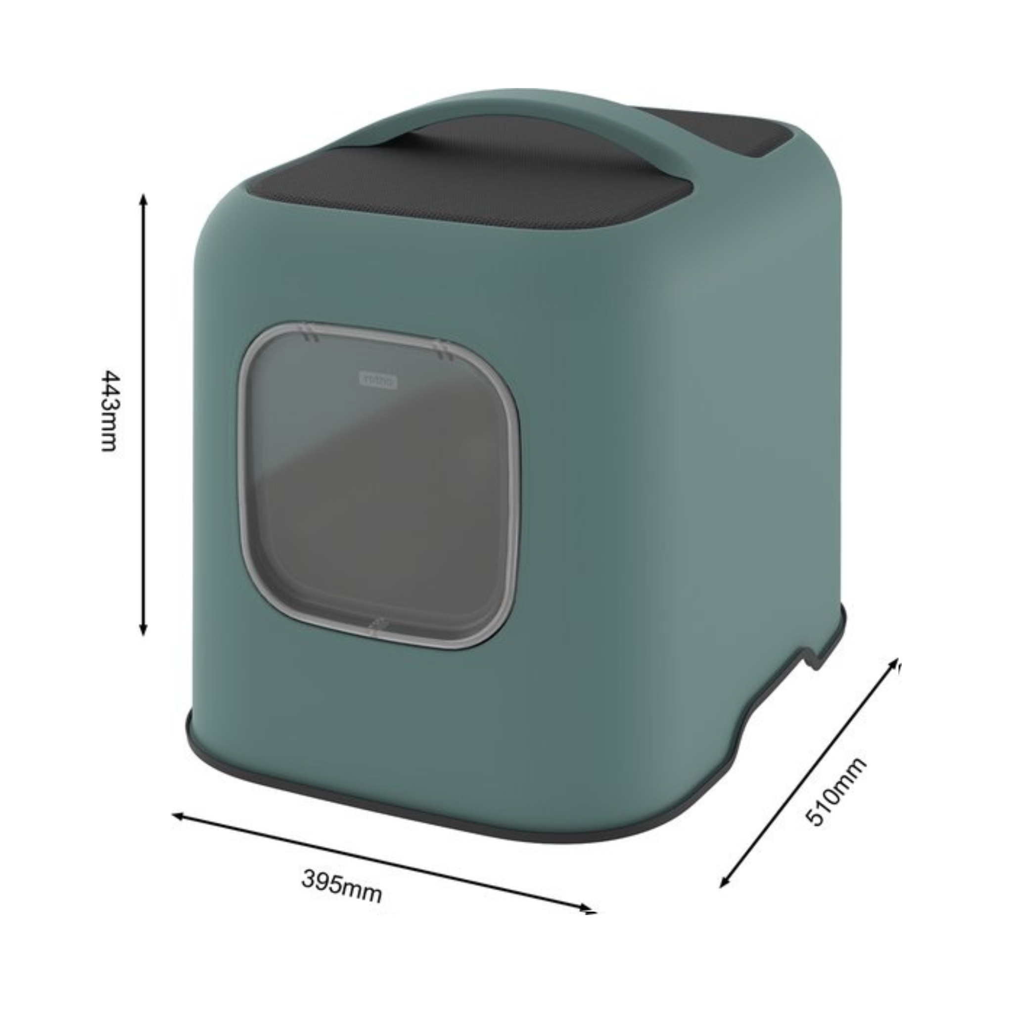 Biala Kattentoilet Mosgroen met Afmetingen 44×39×51 cm