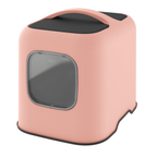 Biala kattentoilet Roze, modern design, ideaal voor grotere katten en meerdere katten