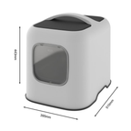 Biala Kattenbak Wit 44×39×51 cm – Ruim Kattentoilet voor Elke Kat