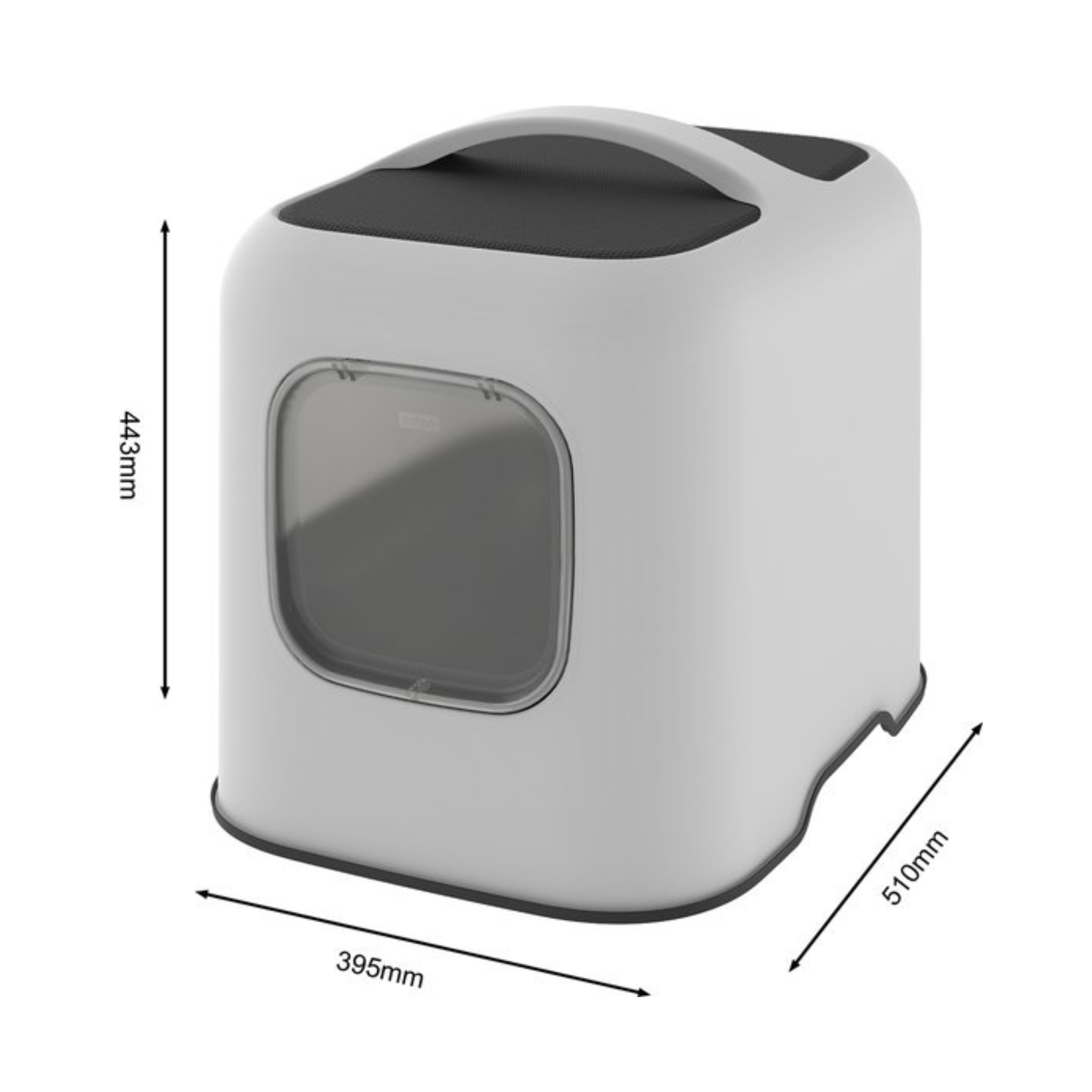 Biala Kattenbak Wit 44×39×51 cm – Ruim Kattentoilet voor Elke Kat