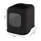 Biala Kattentoilet Zwart Zijkant – Ruime, Hygiënische Kattenbak