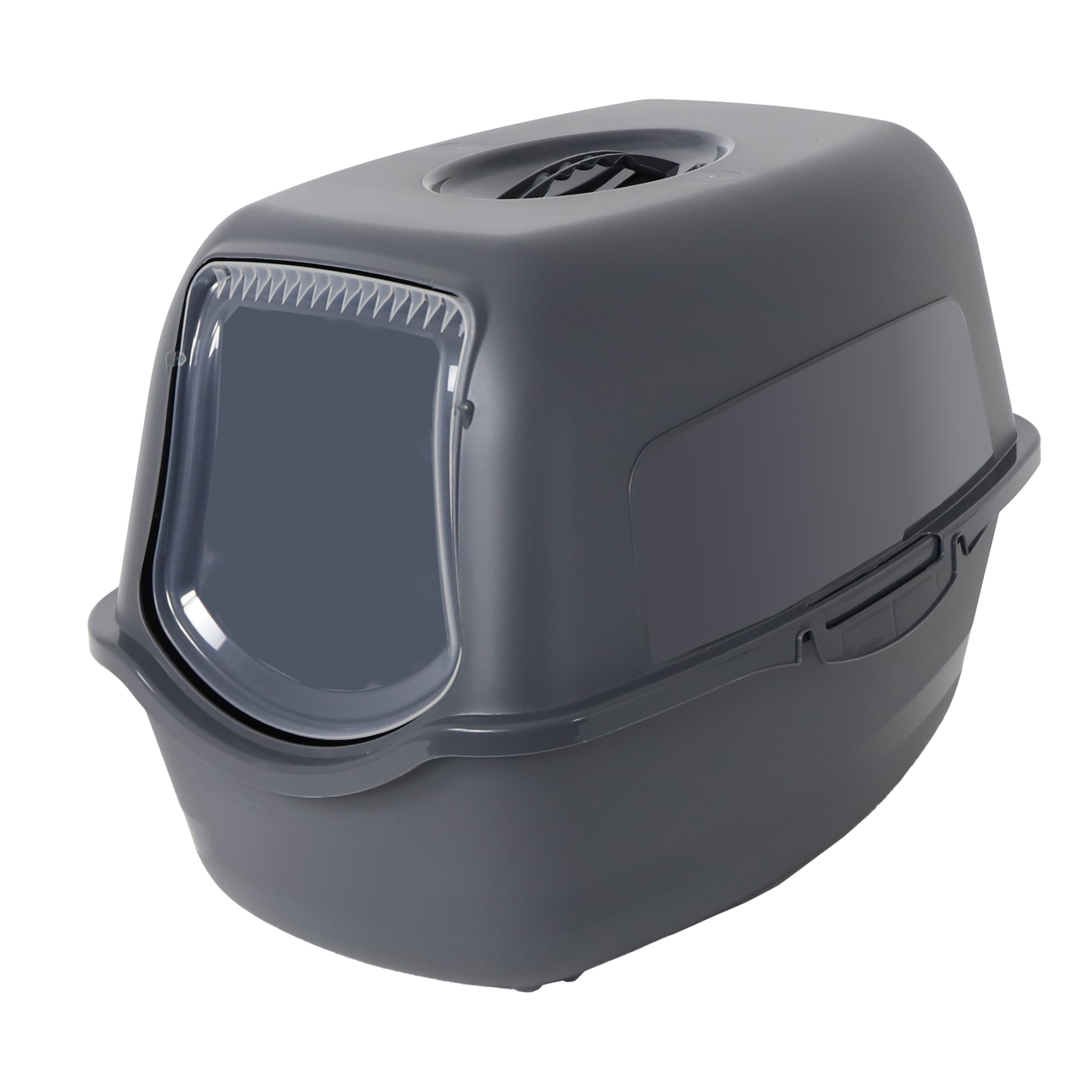 Bailey Kattenbak Antraciet Voorkant met Zwaaideurtje en Actief Koolfilter voor Frisse Geur